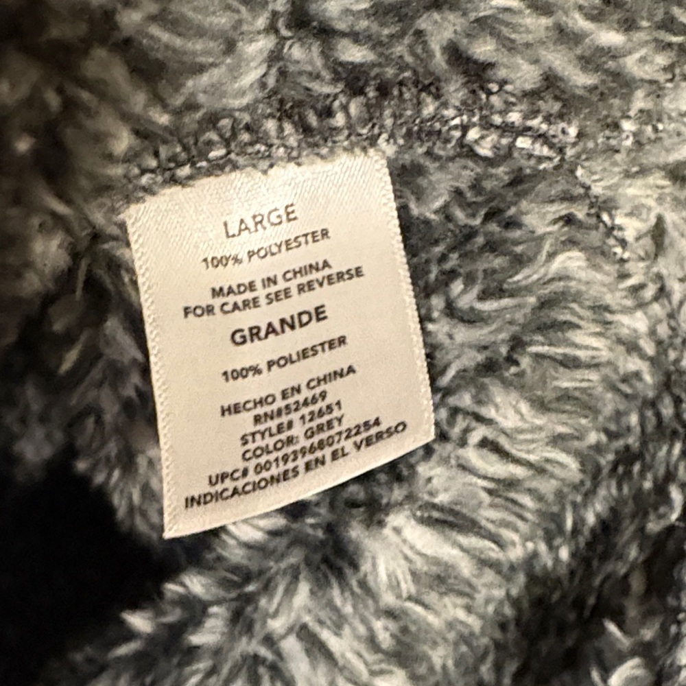 Alpine Sherpa Fleece Quarter-Zip in Gray - Picture 3 of 5